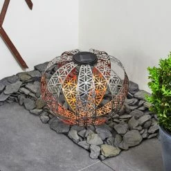 Hofstein Wasalea Solar-Kugelleuchte LED Schwarz, Silber, Bronze, 1-flammig -Günstiges Solarleuchten Geschäft wasalea solar kugelleuchte h3420430 9