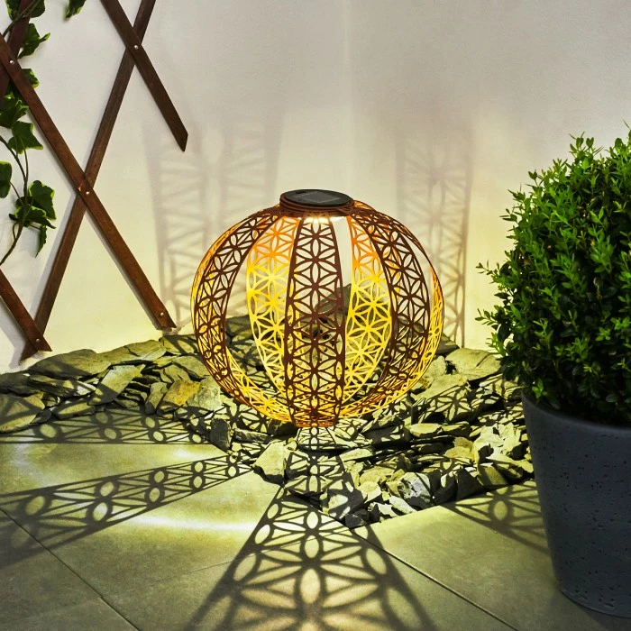 Hofstein Wasalea Solar-Kugelleuchte LED Schwarz, Bronze, 1-flammig 11 Hofstein Wasalea Solar-Kugelleuchte LED Schwarz, Bronze, 1-flammig – Bild 9