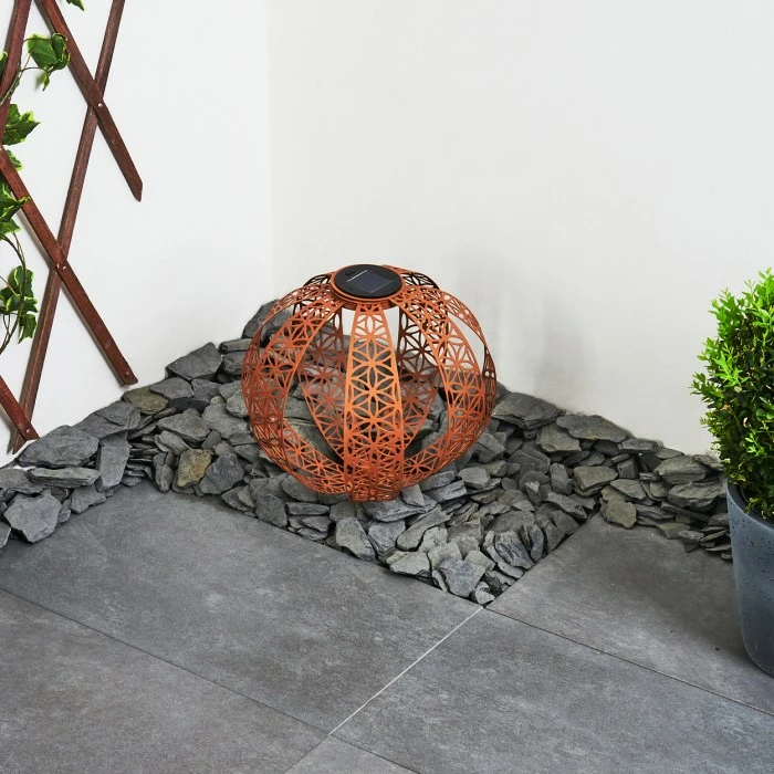 Hofstein Wasalea Solar-Kugelleuchte LED Schwarz, Bronze, 1-flammig 12 Hofstein Wasalea Solar-Kugelleuchte LED Schwarz, Bronze, 1-flammig – Bild 10