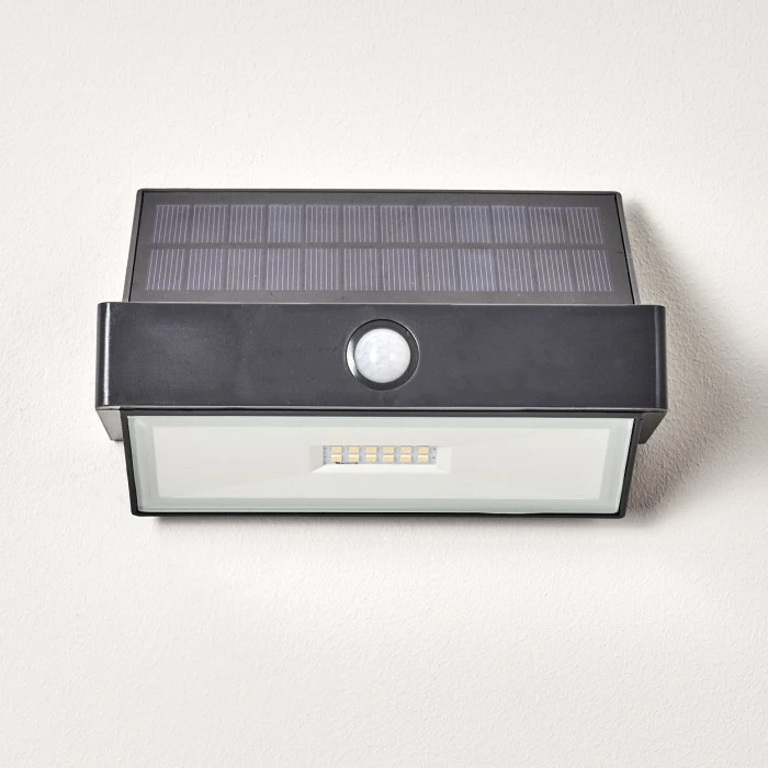 Hofstein Wiborg Solar-Außenwandleuchte LED Anthrazit, 1-flammig, Bewegungsmelder 11 Hofstein Wiborg Solar-Außenwandleuchte LED Anthrazit, 1-flammig, Bewegungsmelder – Bild 9