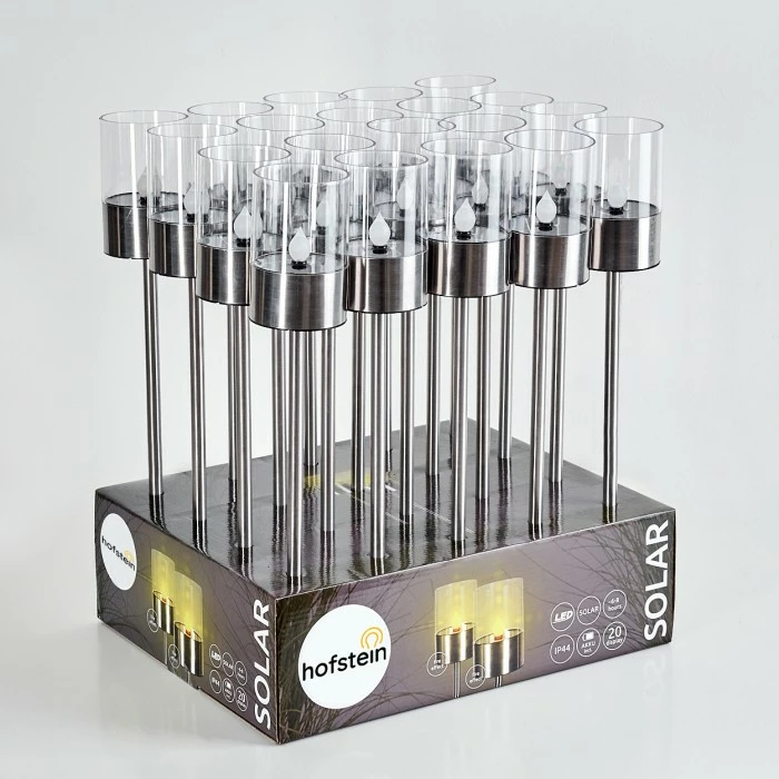 Hofstein Wroclaw 20er Set Solarleuchte LED Silber, 1-flammig 14 Hofstein Wroclaw 20er Set Solarleuchte LED Silber, 1-flammig – Bild 12