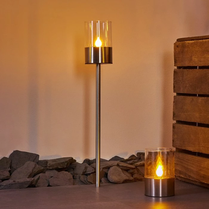 Hofstein Wroclaw 20er Set Solarleuchte LED Silber, 1-flammig 7 Hofstein Wroclaw 20er Set Solarleuchte LED Silber, 1-flammig – Bild 5