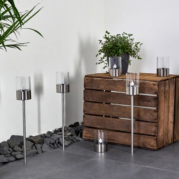 Hofstein Wroclaw 20er Set Solarleuchte LED Silber, 1-flammig 10 Hofstein Wroclaw 20er Set Solarleuchte LED Silber, 1-flammig – Bild 8