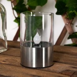 Hofstein Wroclaw Solarleuchte LED Silber, 1-flammig -Günstiges Solarleuchten Geschäft wroclaw solarleuchte h3371367 3