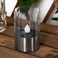 Hofstein Wroclaw Solarleuchte LED Silber, 1-flammig -Günstiges Solarleuchten Geschäft wroclaw solarleuchte h3371367 5