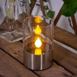 Hofstein Wroclaw Solarleuchte LED Silber, 1-flammig -Günstiges Solarleuchten Geschäft wroclaw solarleuchte h3371367 8