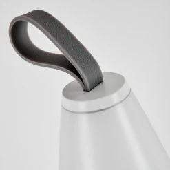 Hofstein Yari Außentischleuchte LED Grau, Weiß, Transparent, Klar, 1-flammig, Fernbedienung, Farbwechsler -Günstiges Solarleuchten Geschäft yari aussentischleuchte h3571217 5