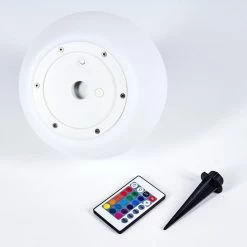 Hofstein Ykullen Solar-Kugelleuchte LED Schwarz, 1-flammig, Fernbedienung, Farbwechsler -Günstiges Solarleuchten Geschäft ykullen solar kugelleuchte h3426159 4