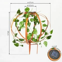 Hofstein Yonkers Solar-Kugelleuchte LED Grün, Rostfarben, 1-flammig 15 Hofstein Yonkers Solar-Kugelleuchte LED Grün, Rostfarben, 1-flammig -Günstiges Solarleuchten Geschäft yonkers solar kugelleuchte h3435571 3