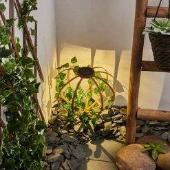 Hofstein Yonkers Solar-Kugelleuchte LED Grün, Rostfarben, 1-flammig 18 Hofstein Yonkers Solar-Kugelleuchte LED Grün, Rostfarben, 1-flammig -Günstiges Solarleuchten Geschäft yonkers solar kugelleuchte h3435571 6