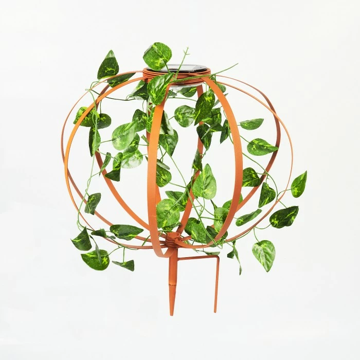 Hofstein Yonkers Solar-Kugelleuchte LED Grün, Rostfarben, 1-flammig 10 Hofstein Yonkers Solar-Kugelleuchte LED Grün, Rostfarben, 1-flammig – Bild 8