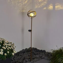 Hofstein Yonkers Solarleuchte LED Rostfarben, 1-flammig -Günstiges Solarleuchten Geschäft yonkers solarleuchte h3332047 2